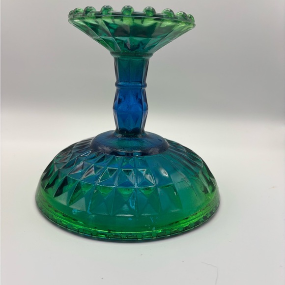Elegant Green and Blue Glass Bowl - Picture 7 of 14
